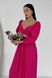 Дизайнерська літня сукня з льону рожевого кольору, 42-44