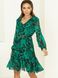 Весеннее шифоновое платье зеленого цвета, L(48)