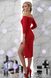 Коктейльне плаття-футляр червоне з відкритими плечима, L(48)