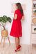 Червоне літнє плаття сорочка з прошви, S(44)