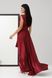 Вишукана вечірня сукня з шовку бордового кольору, XL(50)