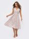 Красива літня сукня міді без рукавів біла, S(44)