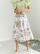 Белая шифоновая юбка-миди с цветочным принтом, M(46)