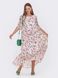 Шифоновое платье макси с цветочным принтом свободного кроя, 54