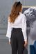Красивая белая блузка с воланом, XL(50)