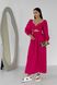 Дизайнерское летнее платье из льна розового цвета, 50-52