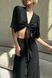 Женский летний брючный костюм черного цвета, XL(50)