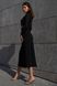 Жіночий трикотажний костюм зі спідницею чорний, L(48)