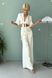Жіночий літній брючний костюм білого кольору, S(44)