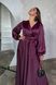 Вечірня сукня з шовку кольору марсала, 54