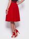 Стильная юбка с высокой посадкой красного цвета, S(44)