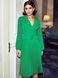 Елегантне зелене плаття зі спідницею плісе, XL(50)