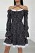 Приталена літня сукня міні чорного кольору, XL(50)