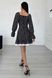 Приталена літня сукня міні чорного кольору, XL(50)