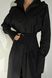 Стильное черное платье рубашка с портупеей, XL(50)