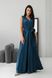 Вишукана вечірня сукня з шовку смарагдового кольору, XL(50)