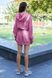 Спортивное платье с капюшоном оверсайз розовое, L(48)