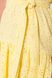 Вільне літнє плаття оверсайз бавовняне з прошви жовте, 54