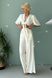 Жіночий літній брючний костюм білого кольору, XL(50)