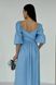 Дизайнерська літня сукня з льону блакитного кольору, 42-44