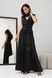 Изысканное вечернее платье из шелка черного цвета, S(44)