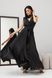 Изысканное вечернее платье из шелка черного цвета, S(44)