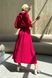 Приталене літнє плаття з льону рожевого кольору, XL(50)