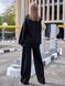 Жіночий спортивний костюм прогулянковий чорний, XL(50)