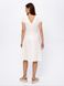 Біла літня лляна сукня на запах, XL(50)