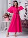 Летнее льняное платье рубашка розового цвета, 52