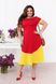 Літня сукня великих розмірів червоного кольору, 48-50