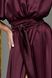 Шелковое вечернее платье в пол с разрезом фиолетовое, M(46)
