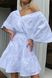 Легка літня сукня з бавовни білого кольору, XL(50)