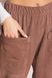 Жіночі замшеві штани з кишенями бежеві, S(44)