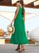 Ярусна сукня без рукавів зеленого кольору, XL(50)