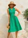 Літнє плаття міді з прошви зеленого кольору, M(46)