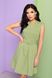 Літнє плаття трапеція з бавовни зелене, XL(50)
