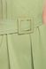Летнее платье трапеция из хлопка зеленое, XL(50)