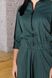 Модный женский костюм с юбкой трикотажный зеленый, XL(50)