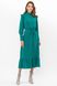 Красивое платье миди повседневное зеленого цвета, XS(42)