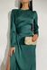 Витончене вечірнє плаття з шовку зеленого кольору, XL(50)