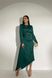 Изящное вечернее платье из шелка зеленого цвета, XL(50)