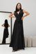 Вишукана вечірня сукня з шовку чорного кольору, XL(50)