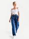 Женские джинсы прямого кроя с талией на резинке, XS(42)