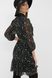 Черное шифоновое платье с цветочным принтом на весну, L(48)