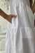 Літня сукня трапеція з бавовни без рукавів біла, S(44)