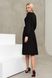 Елегантна сукня міді з плісированою спідницею чорна, XL(50)