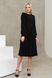 Елегантна сукня міді з плісированою спідницею чорна, XL(50)