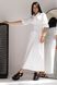 Довге літнє плаття сорочка білого кольору, S(44)