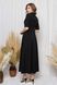 Жіноче плаття сорочка максі чорне, M(46)